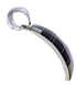 Sterling Silver Mother Of Pearl And Black Jade Jewelry Pendant PX29449